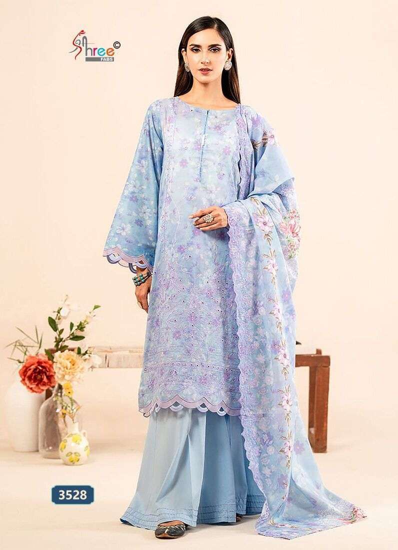 Shree Sana Safinaz Chikankari Vol 4 Chiffon Dupatta Custom Pakistani suits in Tamilnadu