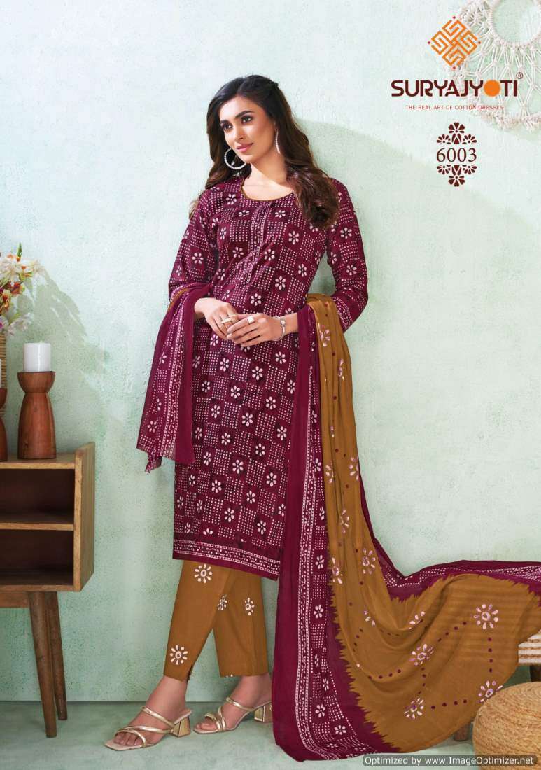 Suryajyoti Pehnava Vol-6 Unstitched dress materials in Jaipur