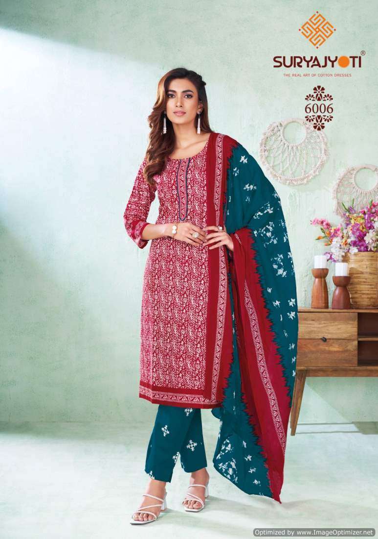 Suryajyoti Pehnava Vol-6 Unstitched dress materials in Jaipur