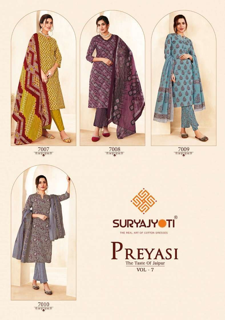 Suryajyoti Preyashi Vol-7 Kurti wholesale manufacturers