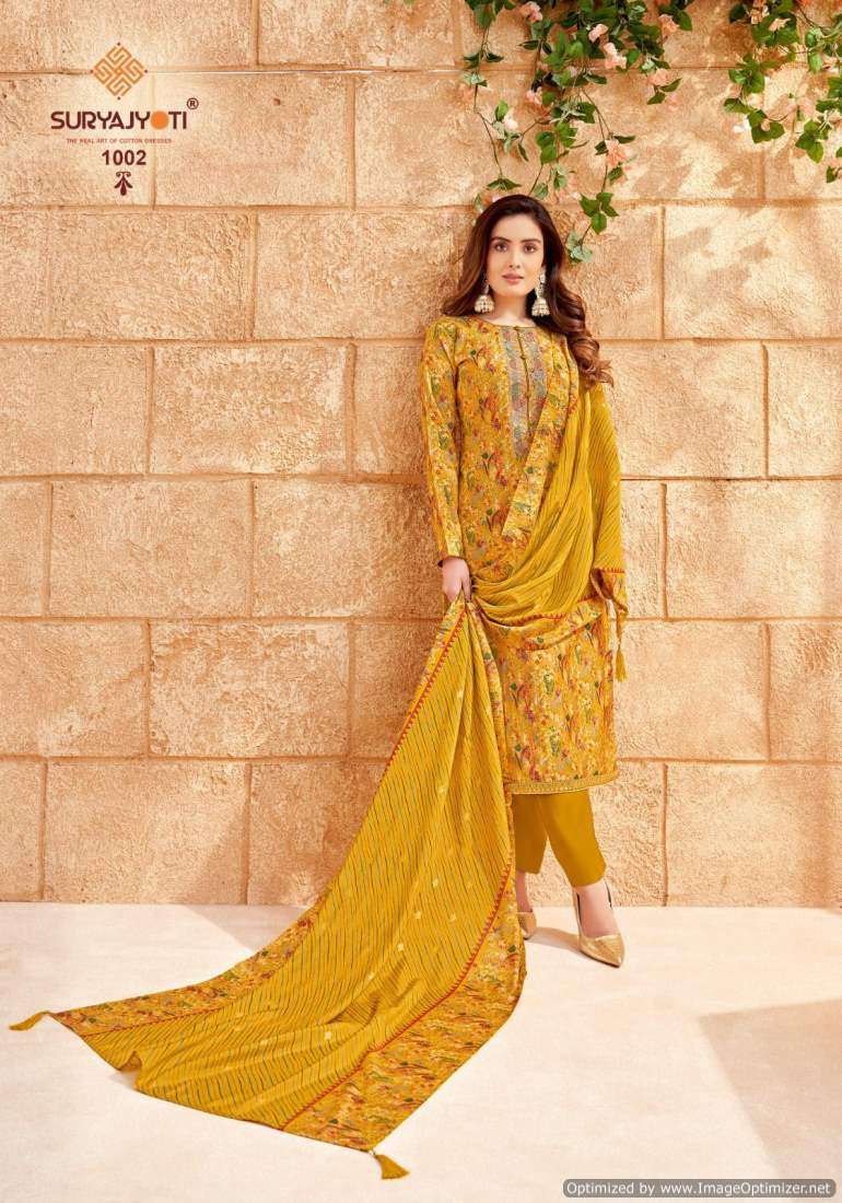 Suryajyoti Priyanka Vol-1 Wholesale chiffon dress materials in Kolkata