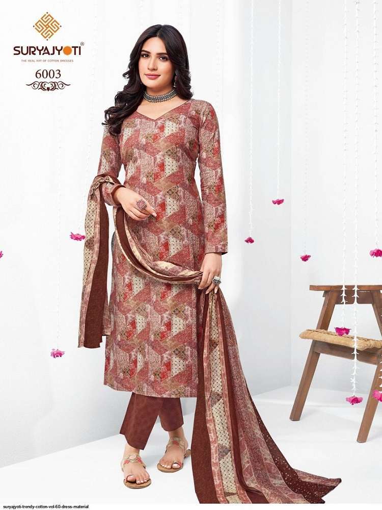 Suryajyoti Trendy Vol-60 – Cotton Designer Kurtis in Hyderabad