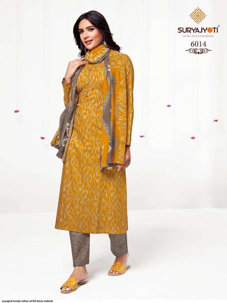 Suryajyoti Trendy Vol-60 – Cotton Designer Kurtis in Hyderabad