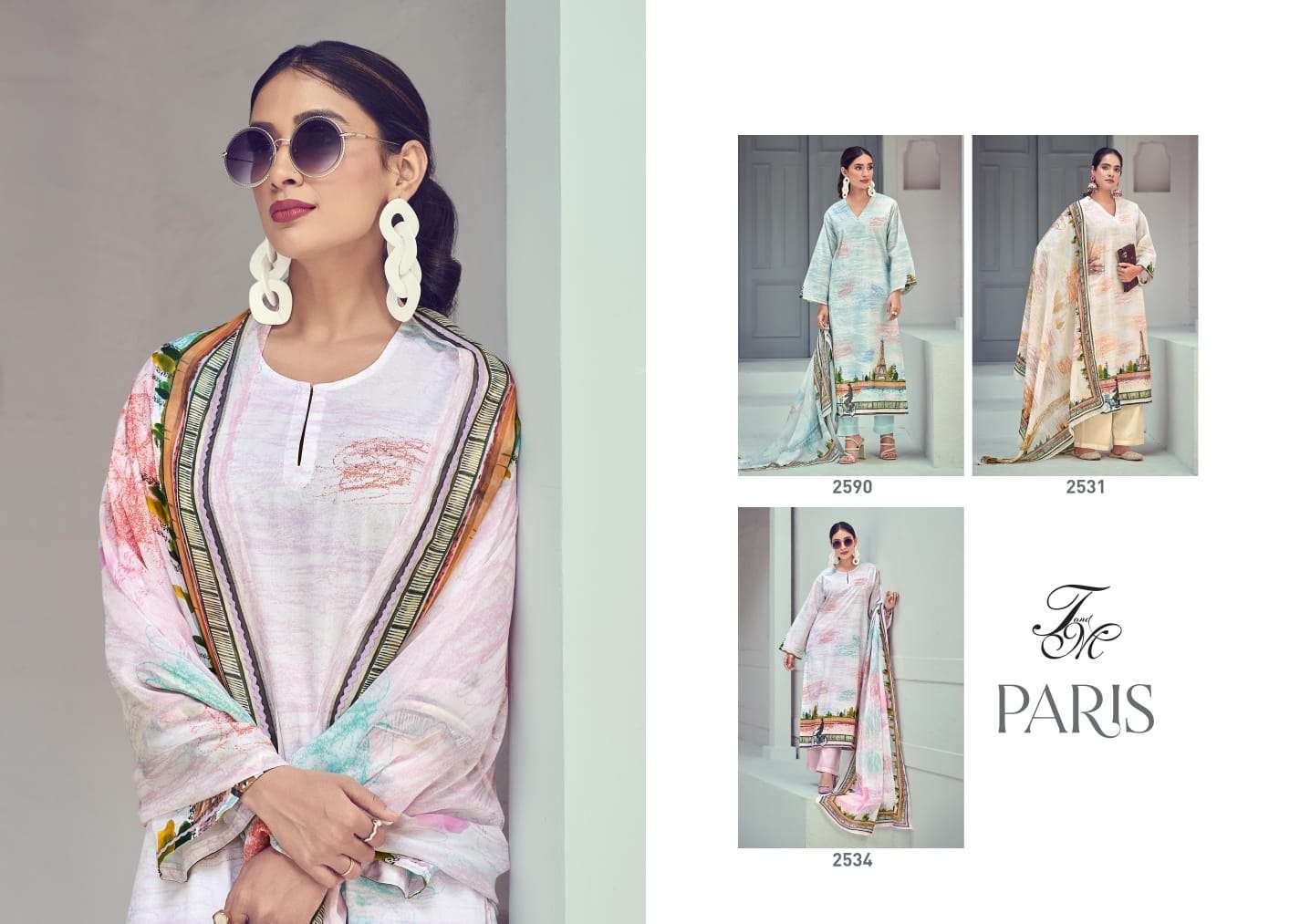 T&M PARIS Surat cotton salwar suits wholesale