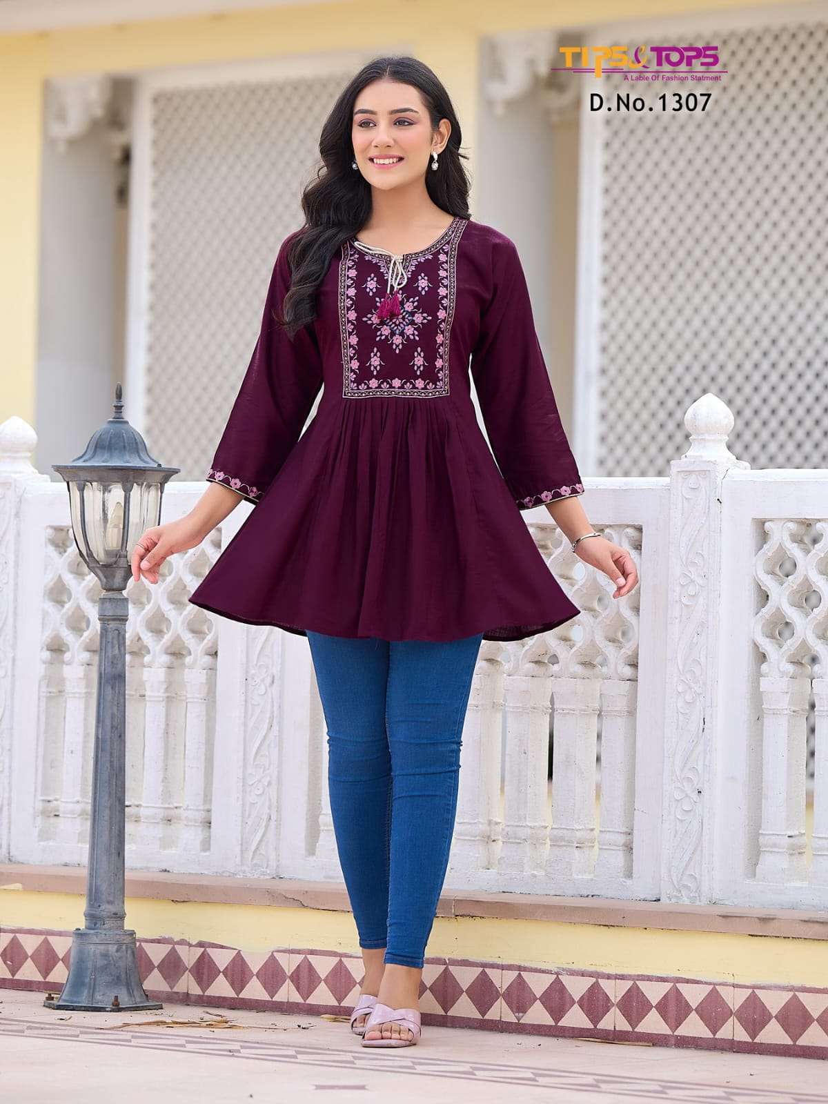TIPS & TOPS Bubbly Vol 13 Jaipuri Kurtis in Hyderabad