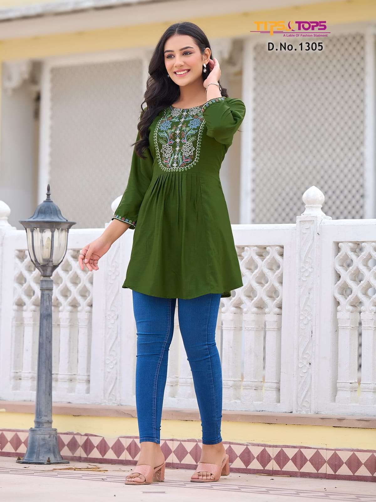 TIPS & TOPS Bubbly Vol 13 Jaipuri Kurtis in Hyderabad