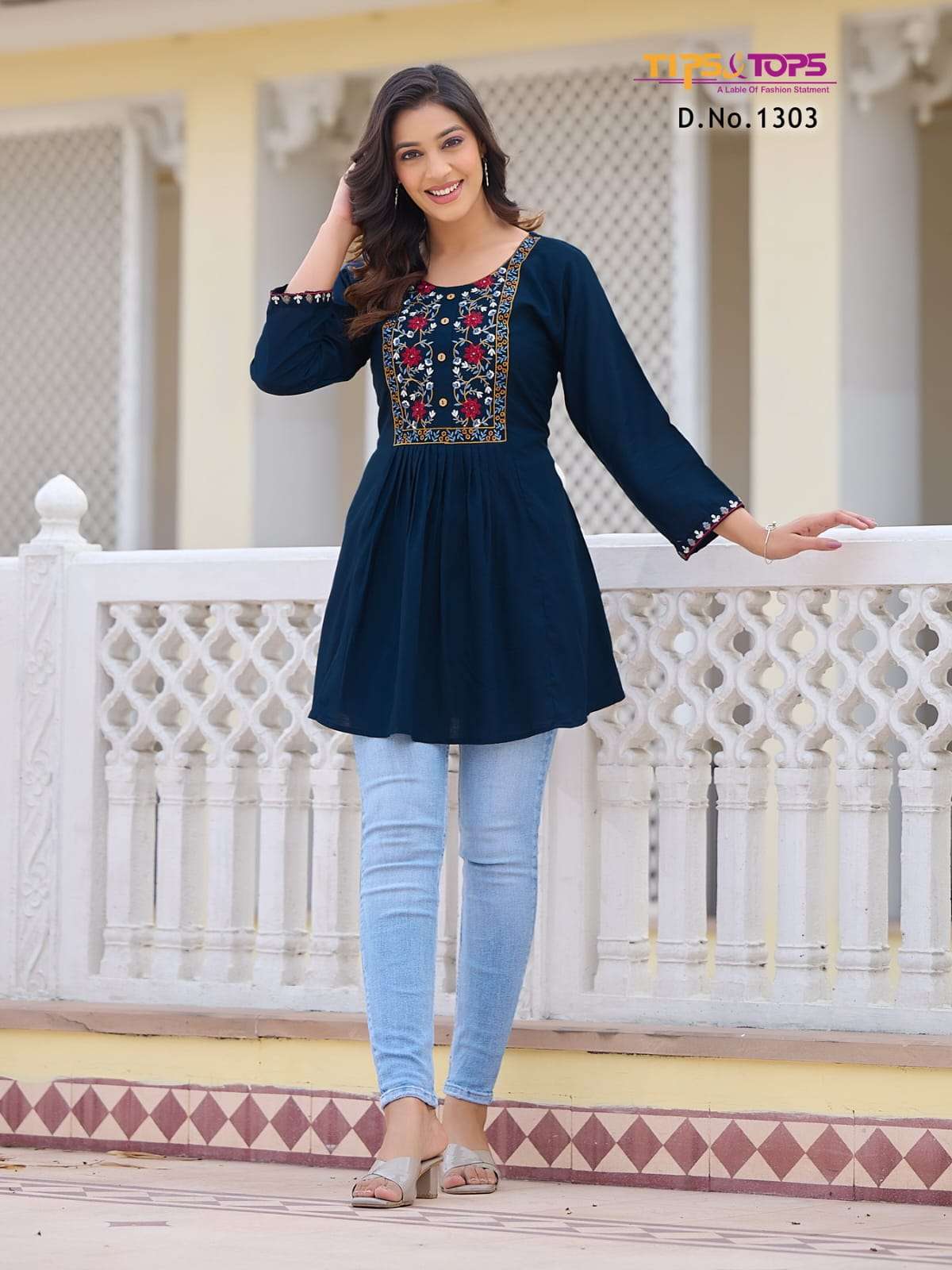 TIPS & TOPS Bubbly Vol 13 Jaipuri Kurtis in Hyderabad