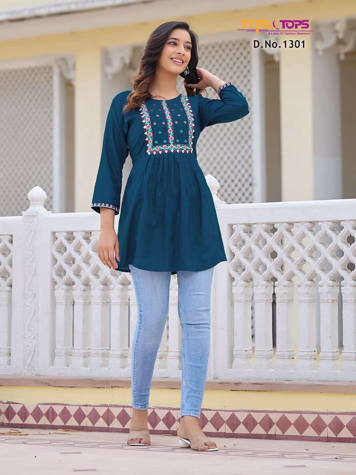 TIPS & TOPS Bubbly Vol 13 Jaipuri Kurtis in Hyderabad