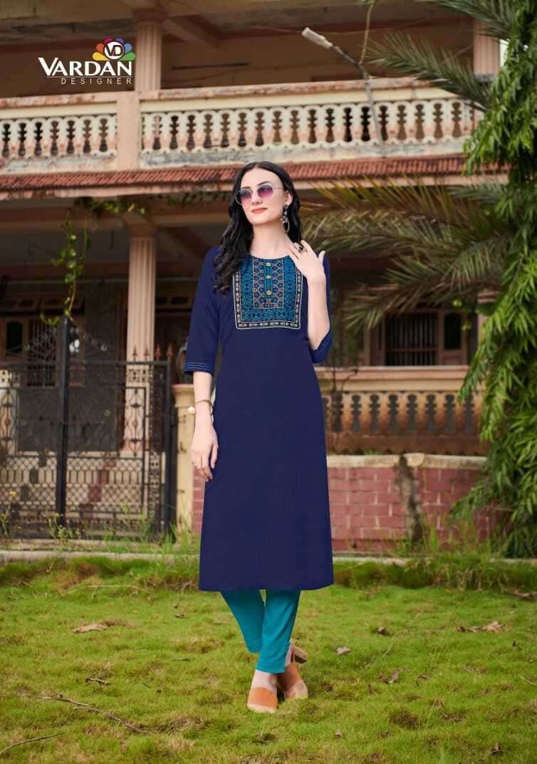 Vardan Designer Cloud Vol-2  Kurti manufacturers in Zaveri Bazaar Mumbai 