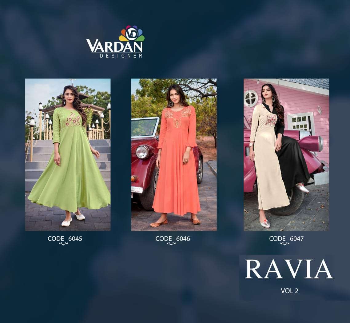 Vardan Designer Ravia Vol- 2 Party wear kurti wholesalers in Patna