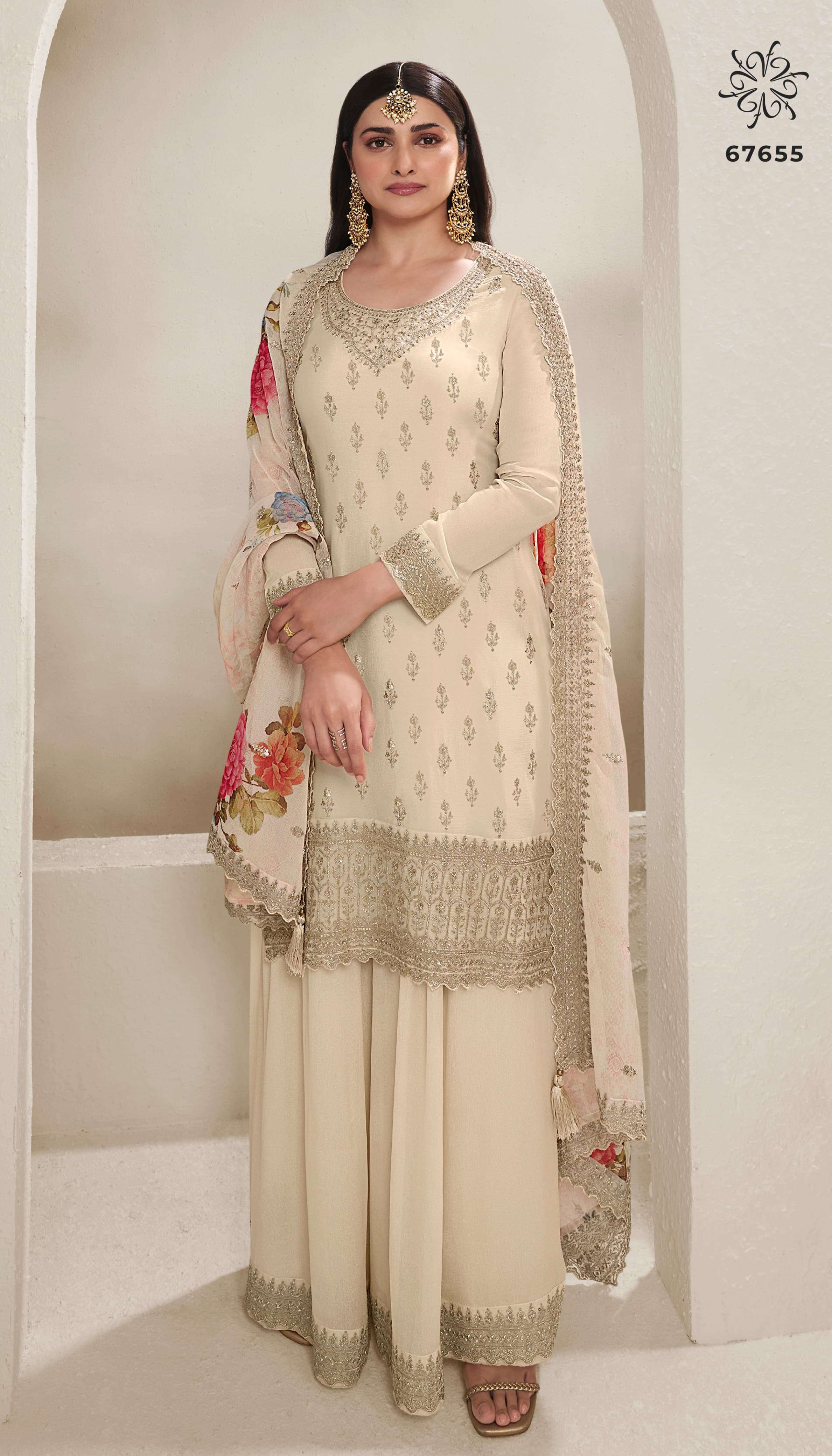 Vinay Kuleesh Shalini Embroidered salwar kameez manufacturers in Bangalore