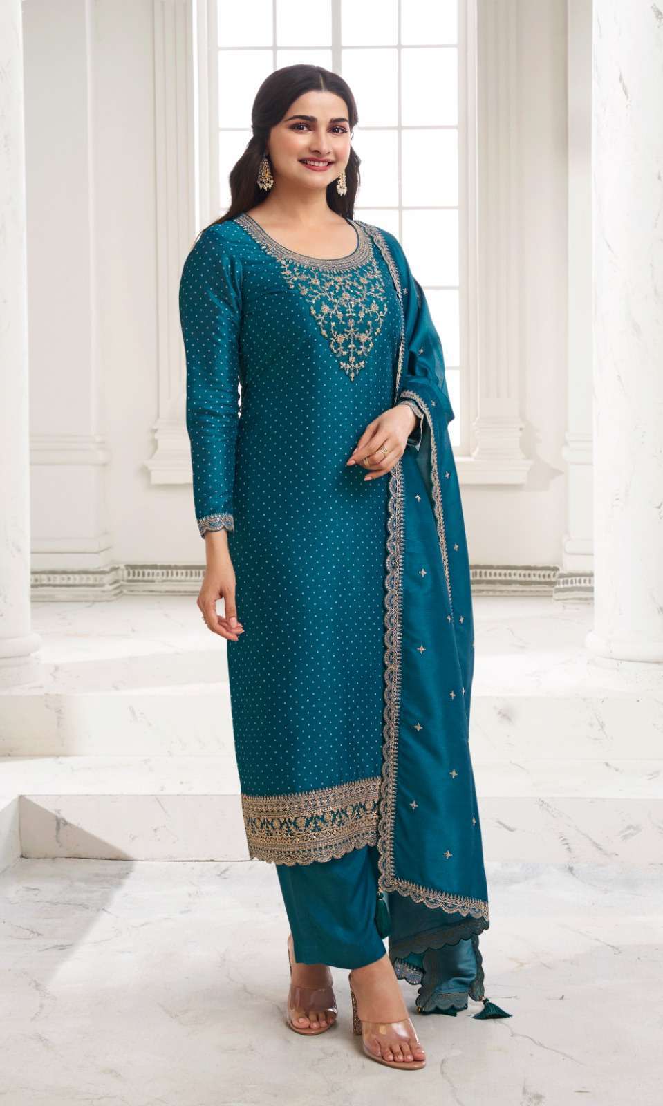 Vinay Kuleesh Surbhi Hitlist Georgette Designer Wholesale Pakistani Cotton Salwar Kameez