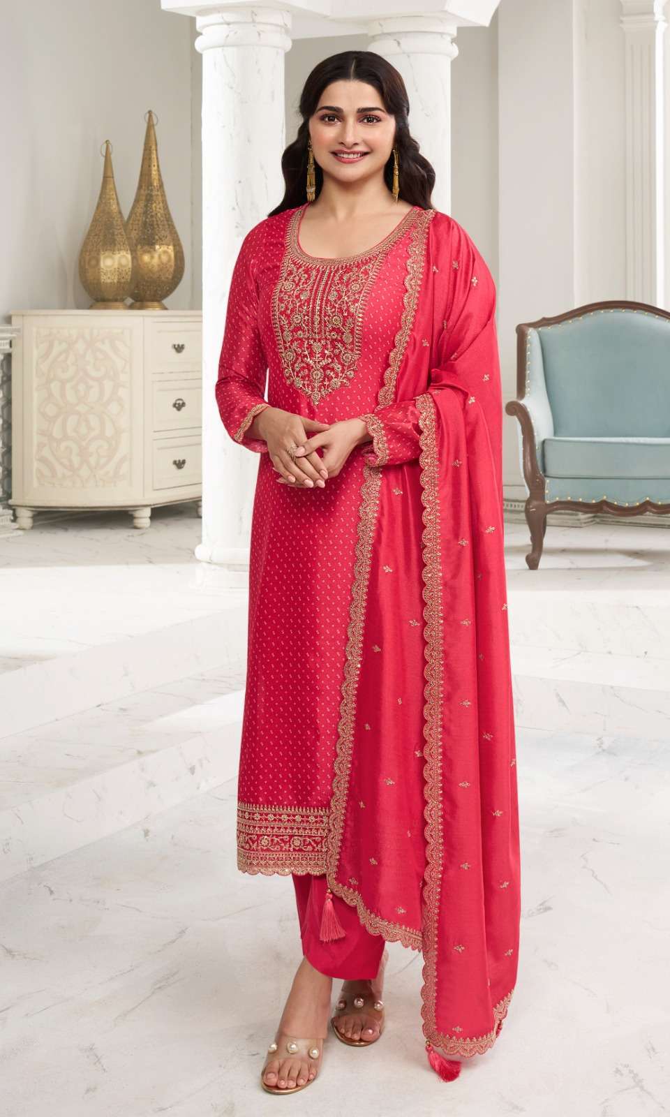 Vinay Kuleesh Surbhi Hitlist Georgette Designer Wholesale Pakistani Cotton Salwar Kameez