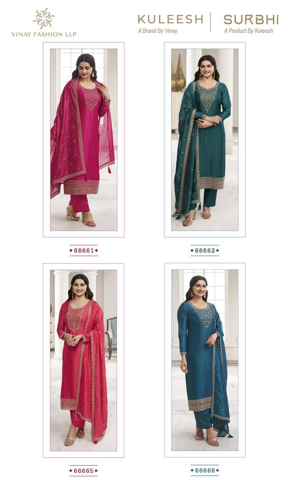 Vinay Kuleesh Surbhi Hitlist Georgette Designer Wholesale Pakistani Cotton Salwar Kameez