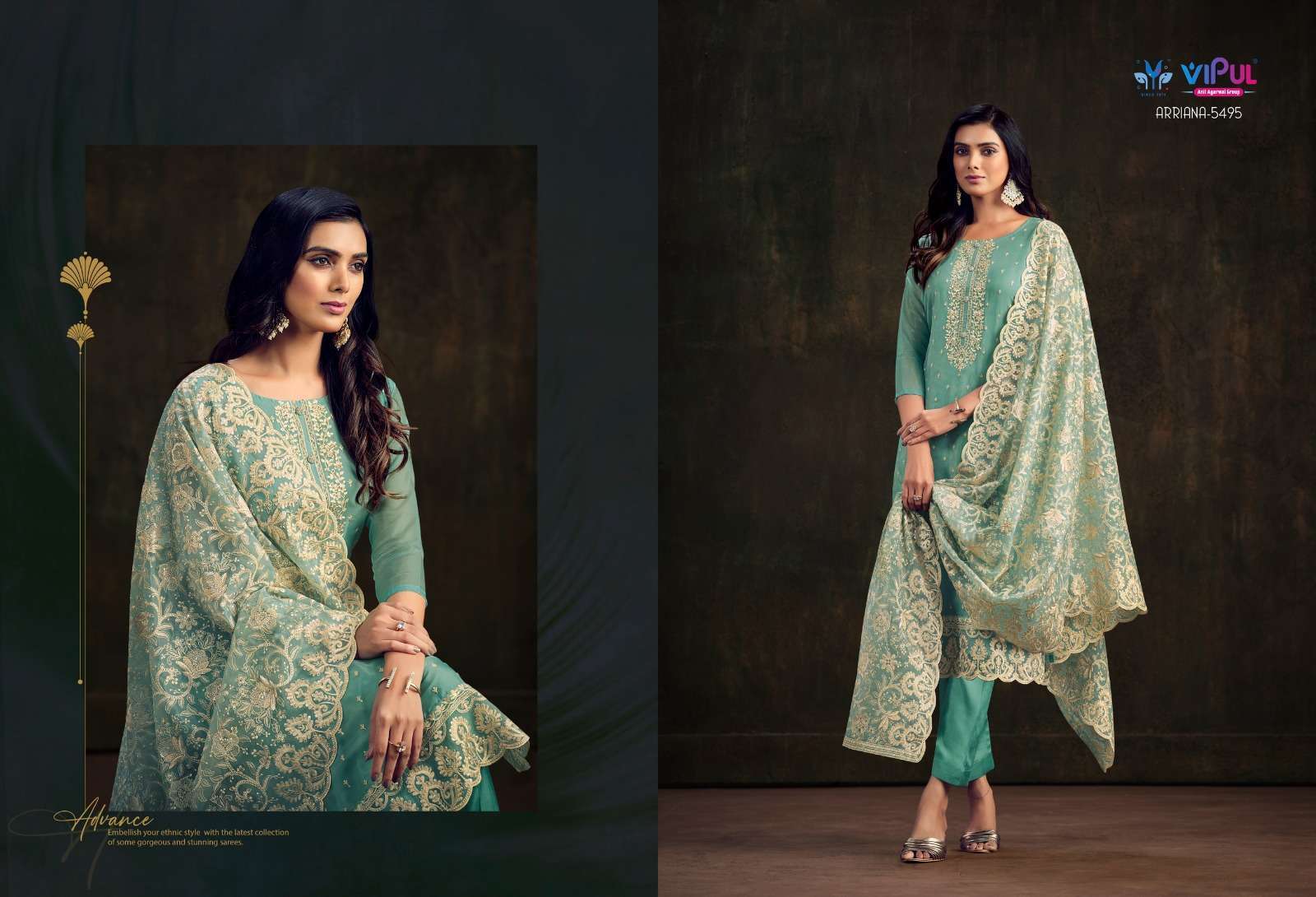 Vipul ARRIANA Pakistani Chiffon Pakistani bridal suits wholesale in Delhi
