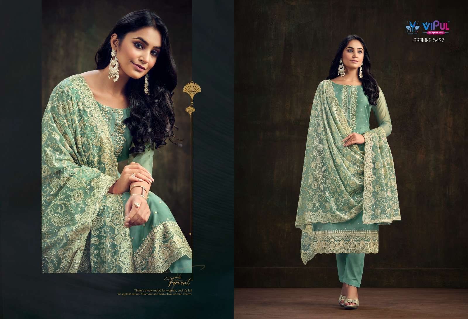 Vipul ARRIANA Pakistani Chiffon Pakistani bridal suits wholesale in Delhi