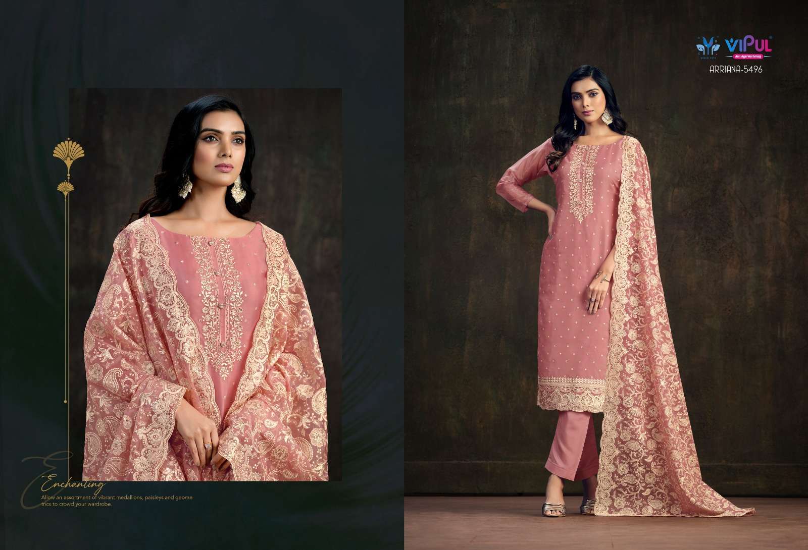 Vipul ARRIANA Pakistani Chiffon Pakistani bridal suits wholesale in Delhi
