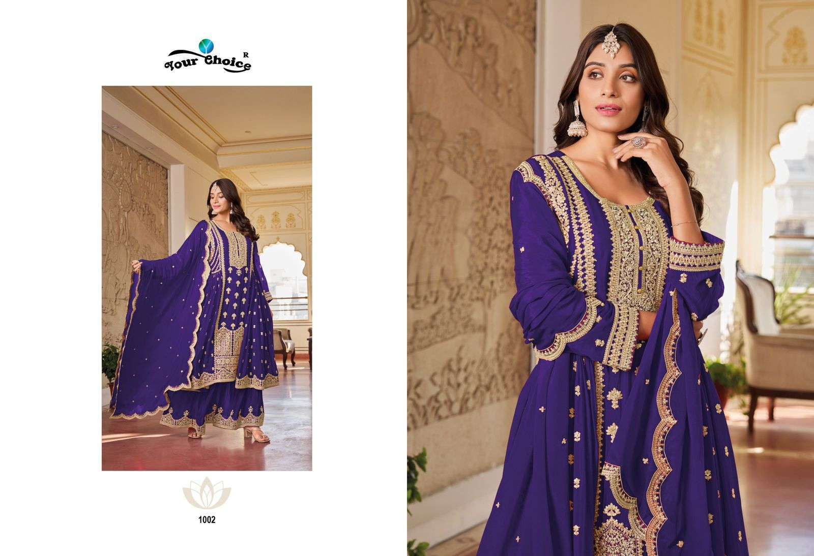 Your Choice Glorina 1001 Chinon Georgette salwar kameez wholesale