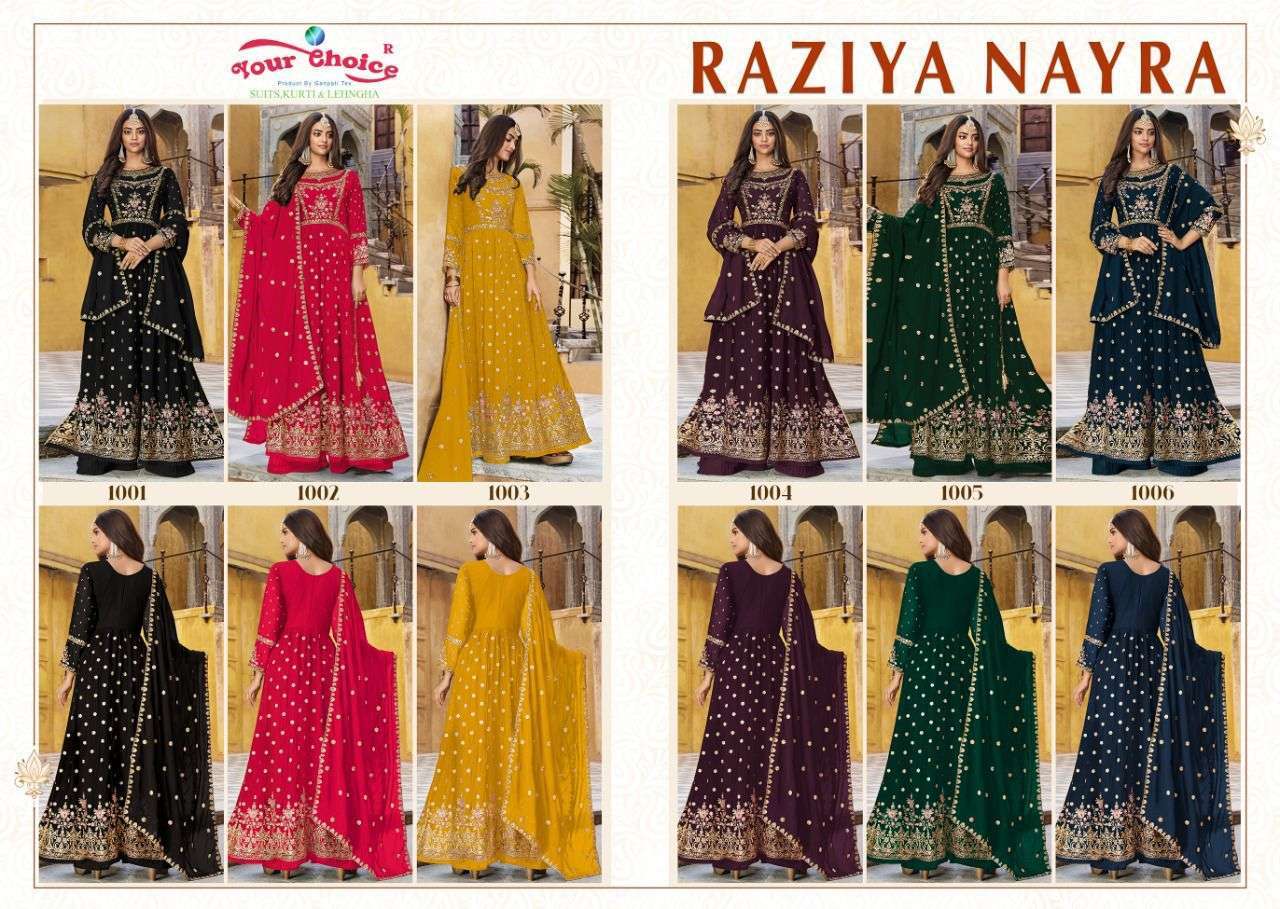 Your Choice Raziya Nayra Designer Churidar salwar kameez wholesale
