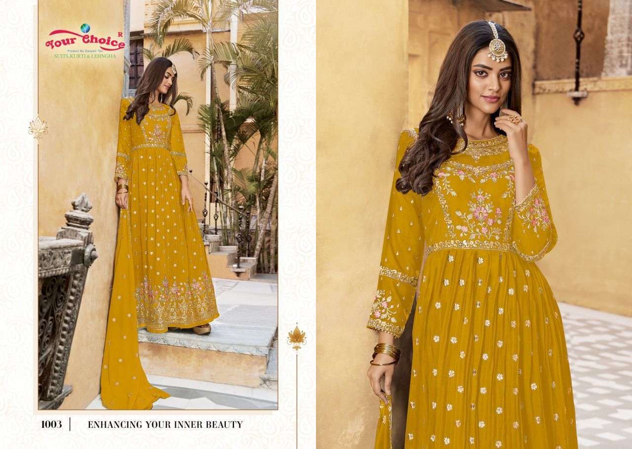 Your Choice Raziya Nayra Designer Churidar salwar kameez wholesale