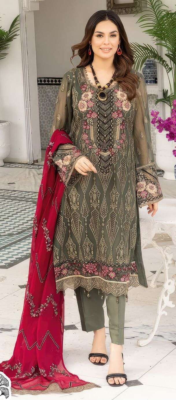 Zaha Afra Vol 1 Georgette Traditional Pakistani suits in Tamilnadu