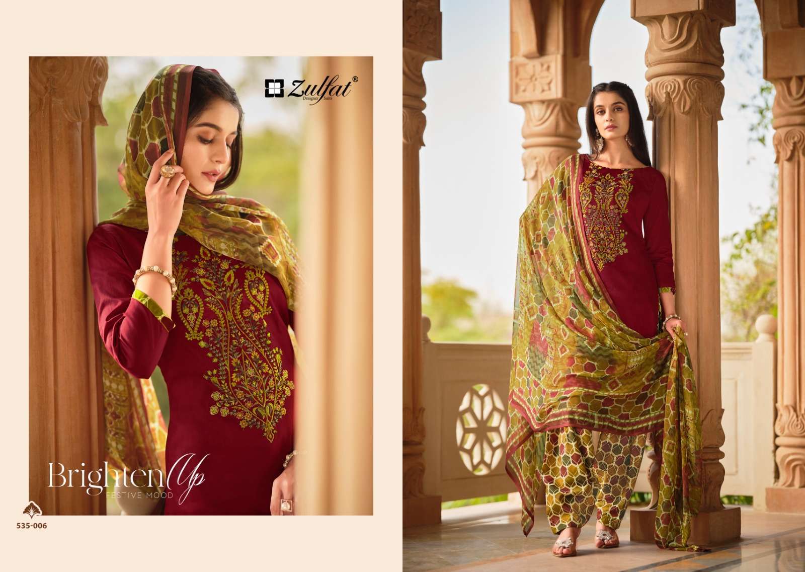 Zulfat Ashnoor Exclusive Designer Jaipur silk dress materials