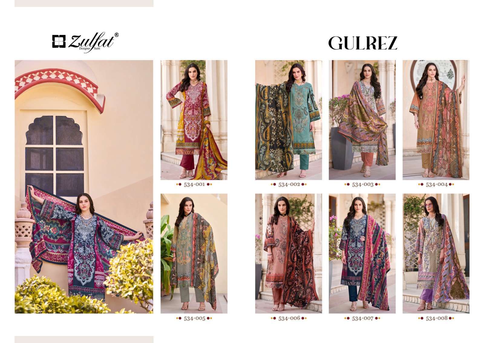 Zulfat Gulrez Exclusive Designer Bulk dress materials Surat