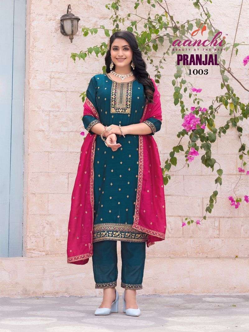 Aanchi PRANJAL Kurti fabric wholesalers in Surat