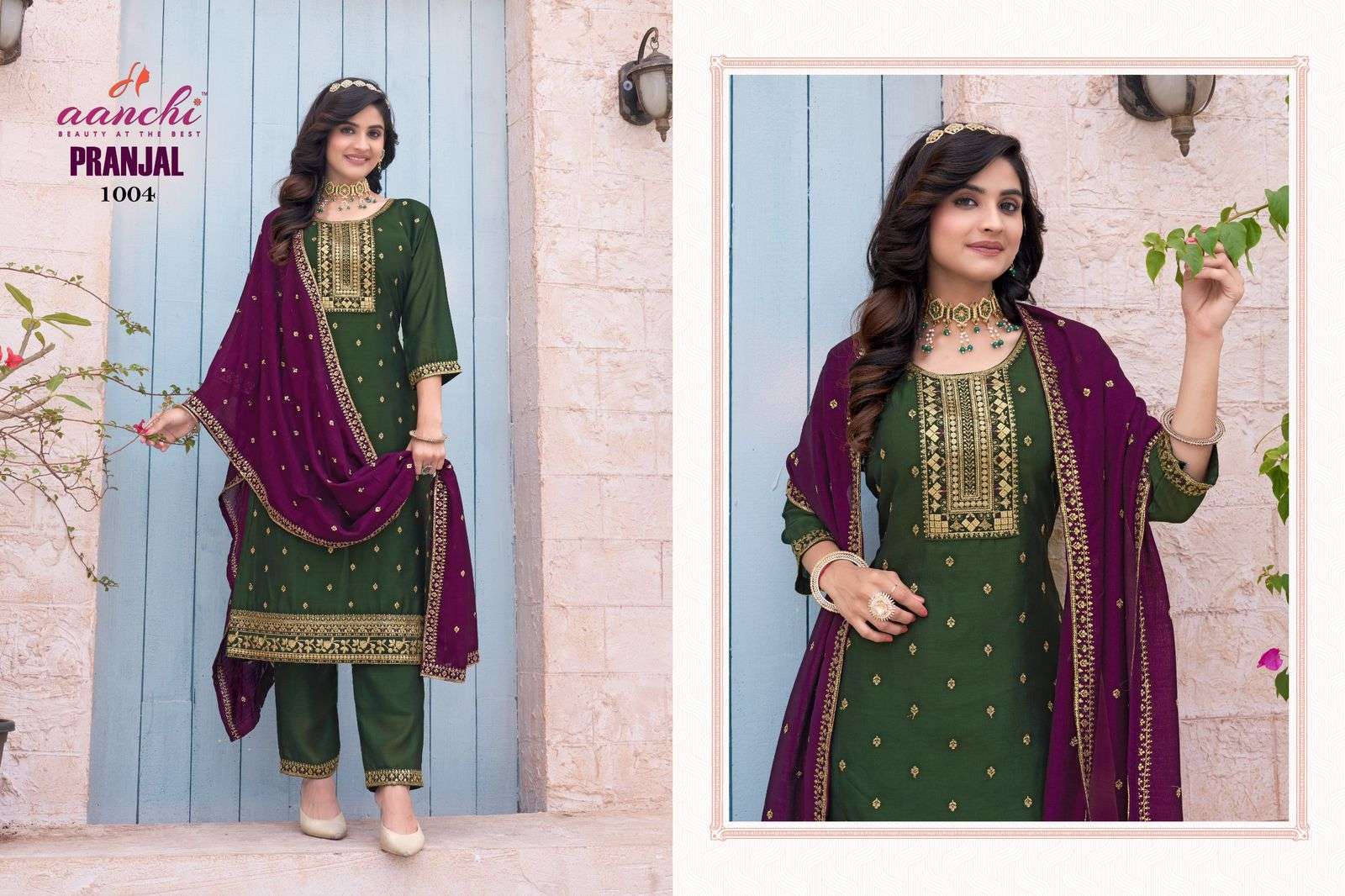Aanchi PRANJAL Kurti fabric wholesalers in Surat