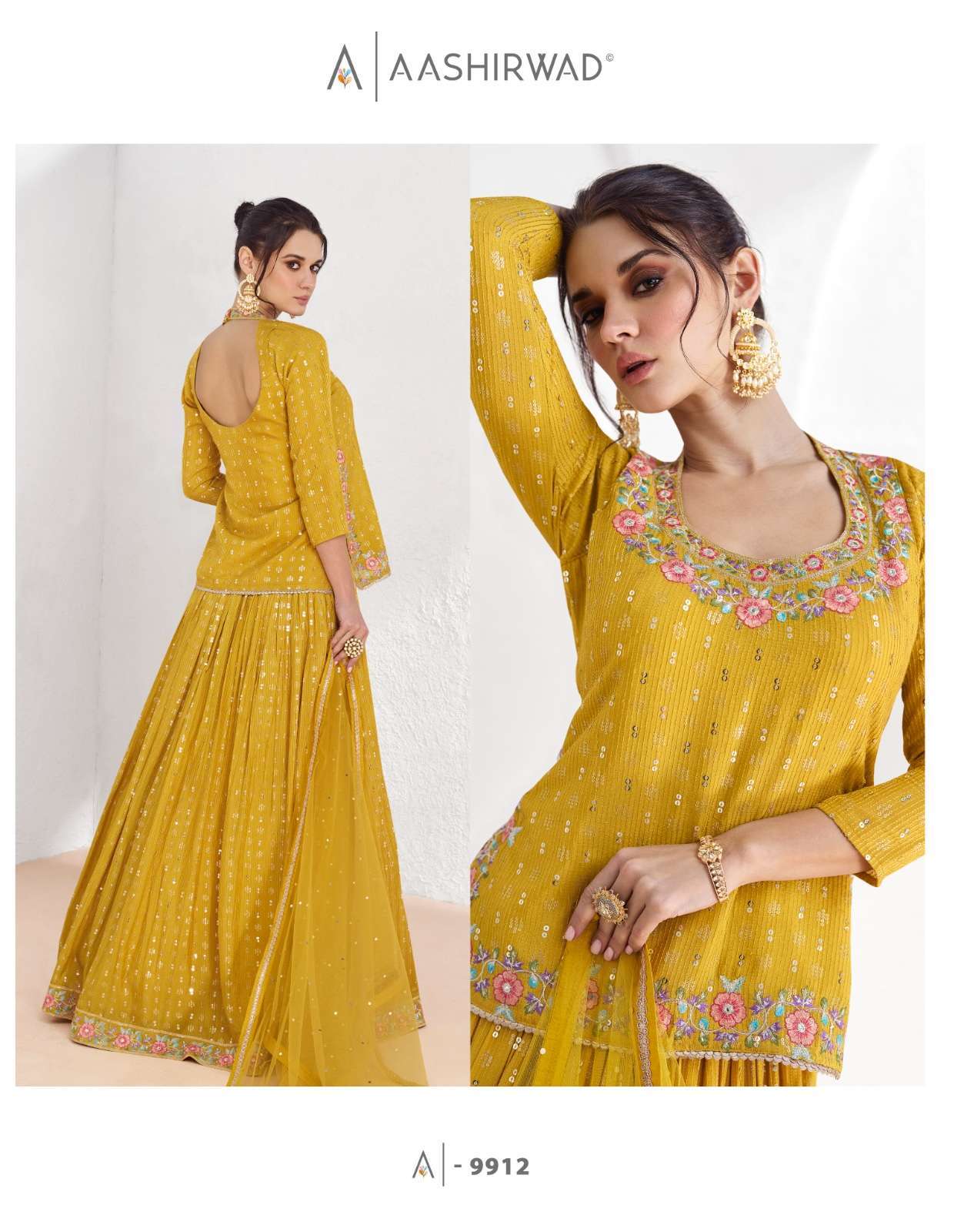 Aashirwad Aarzoo Georgette Designer Gown Bollywood Kurtis in Bangalore