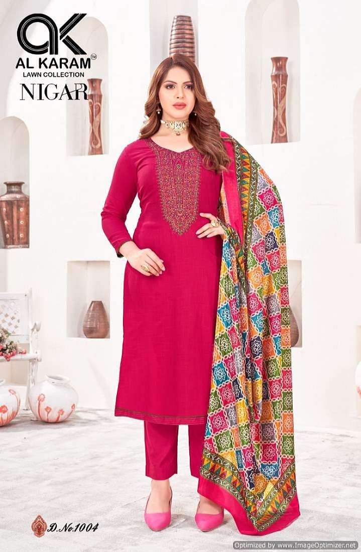 Al Karam Nigar Vol-1 Best wholesale dress materials in Bangalore