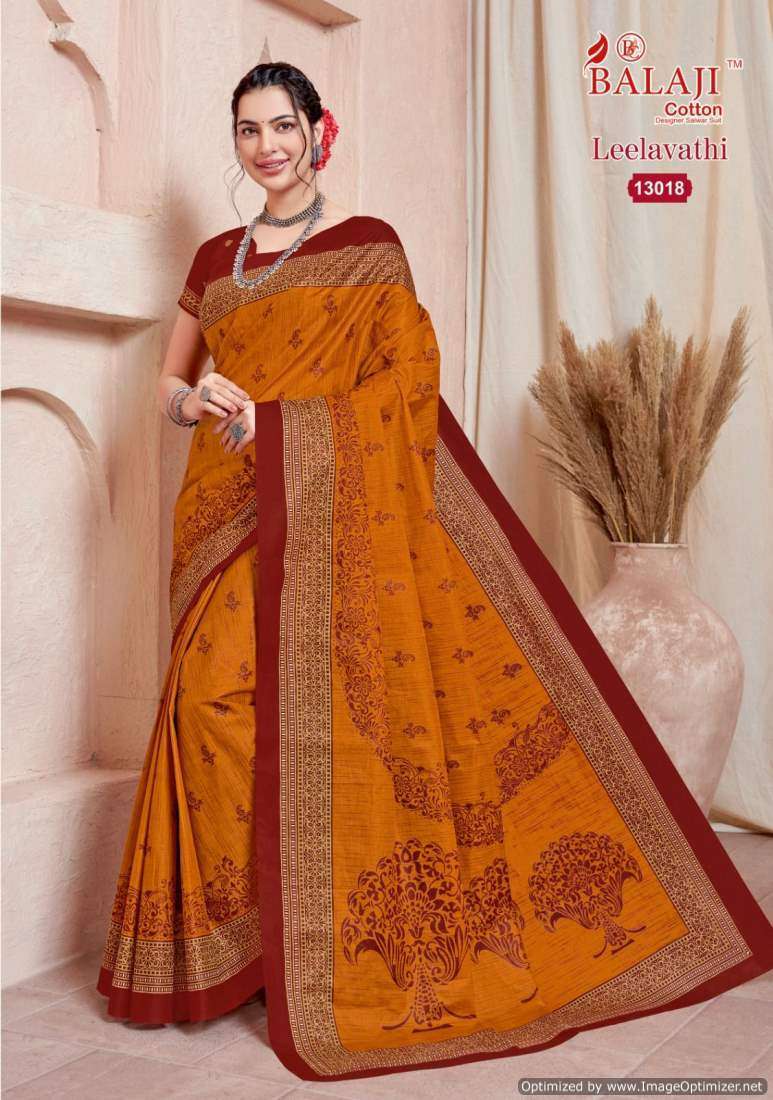 Balaji Leelavathi Vol-13 – Cotton Party wear sarees wholesale