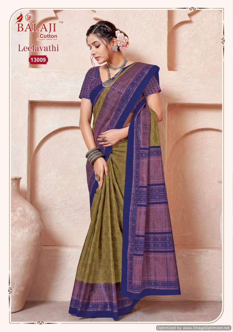 Balaji Leelavathi Vol-13 – Cotton Party wear sarees wholesale