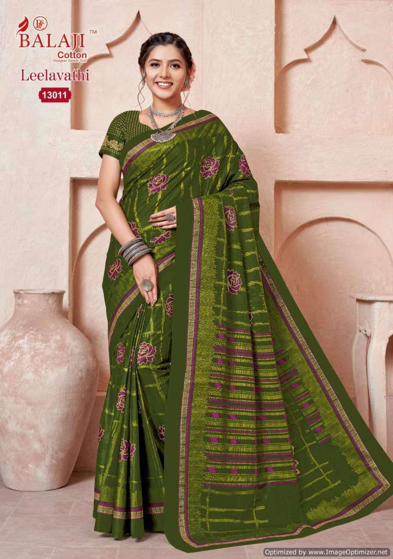 Balaji Leelavathi Vol-13 – Cotton Party wear sarees wholesale
