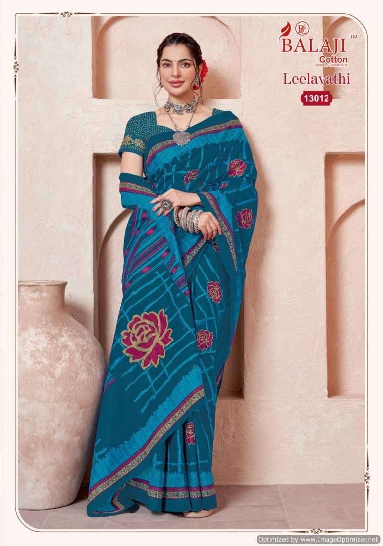 Balaji Leelavathi Vol-13 – Cotton Party wear sarees wholesale