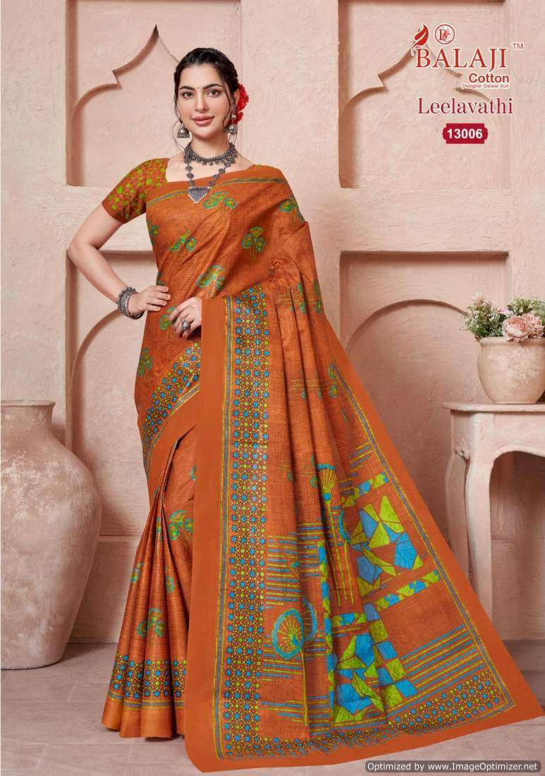 Balaji Leelavathi Vol-13 – Cotton Party wear sarees wholesale