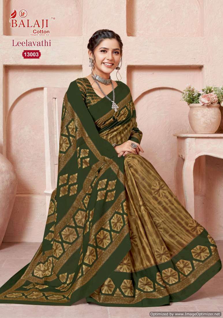 Balaji Leelavathi Vol-13 – Cotton Party wear sarees wholesale
