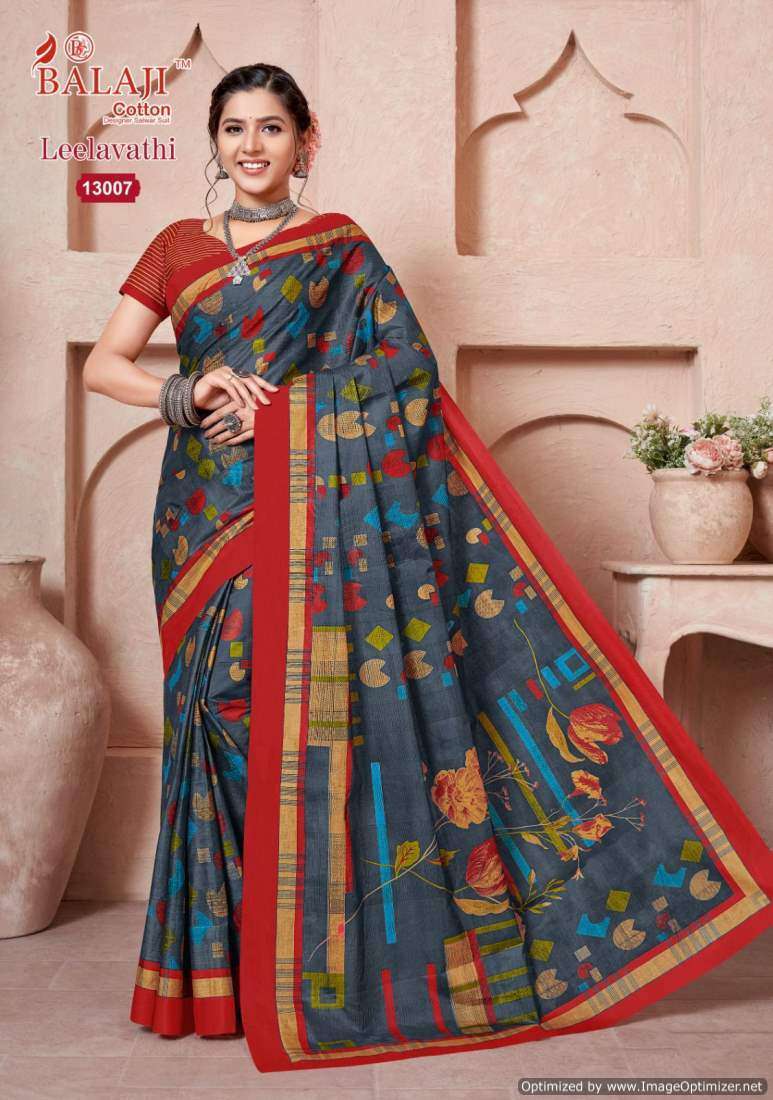 Balaji Leelavathi Vol-13 – Cotton Party wear sarees wholesale