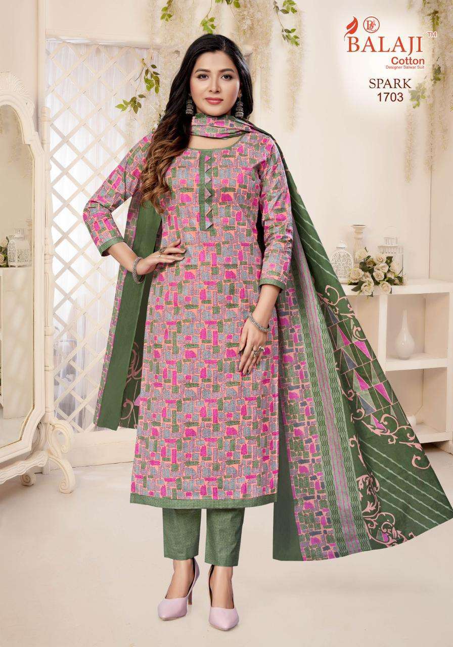 Balaji Spark Vol-17 – Cotton Dress material Wholesale textile markets in Mumbai