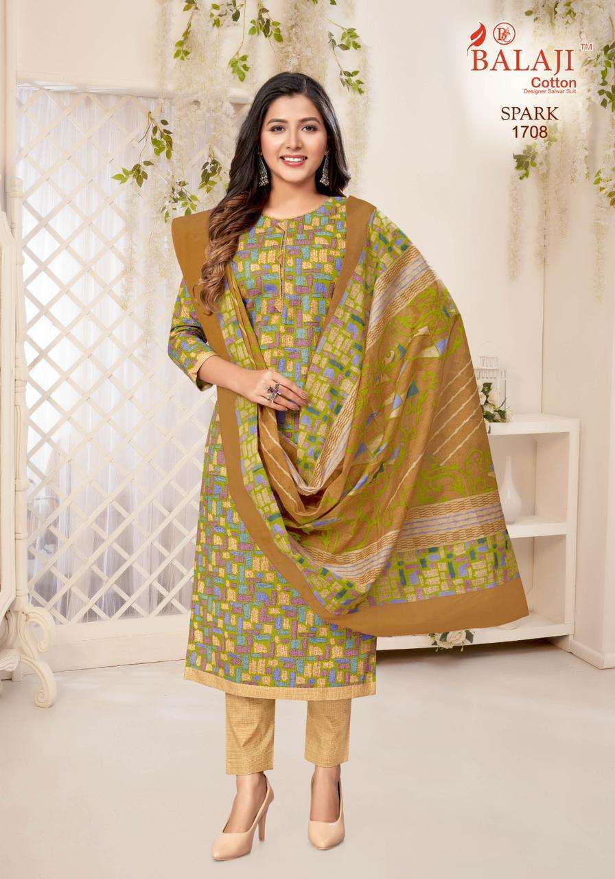 Balaji Spark Vol-17 – Cotton Dress material Wholesale textile markets in Mumbai
