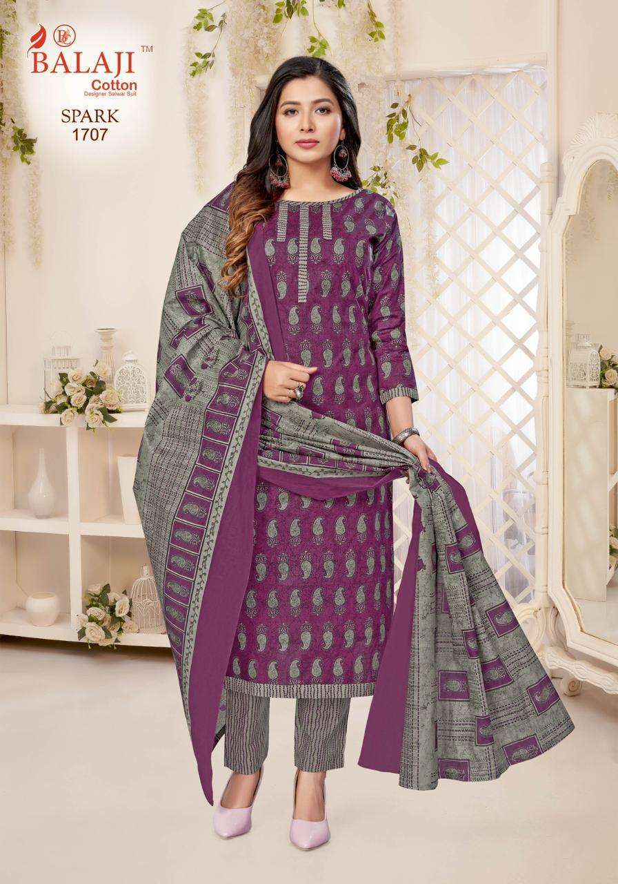 Balaji Spark Vol-17 – Cotton Dress material Wholesale textile markets in Mumbai