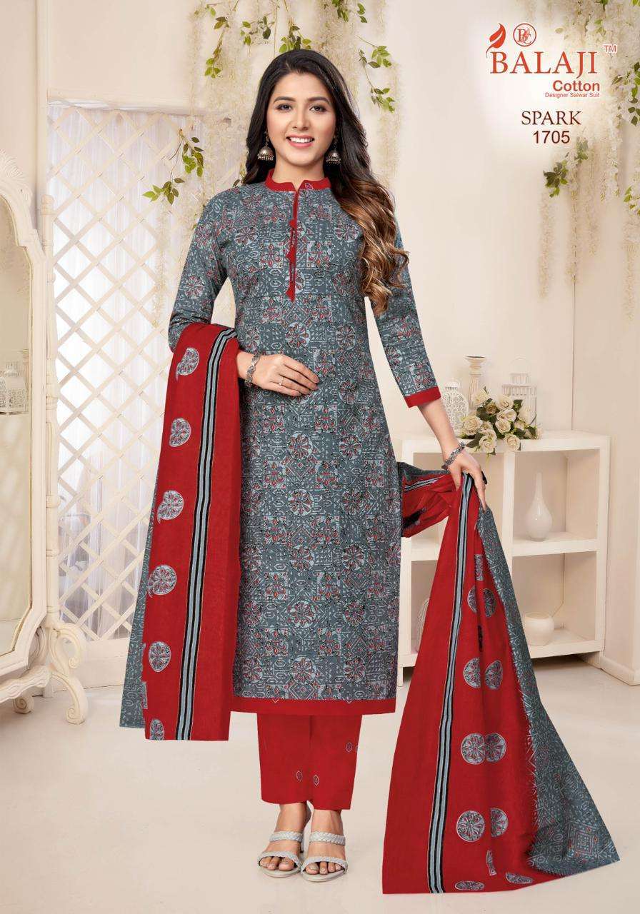 Balaji Spark Vol-17 – Cotton Dress material Wholesale textile markets in Mumbai
