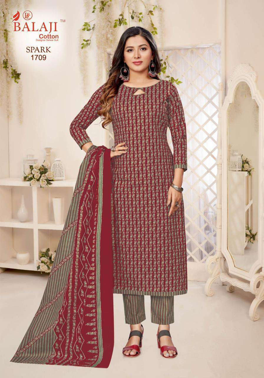 Balaji Spark Vol-17 – Cotton Dress material Wholesale textile markets in Mumbai
