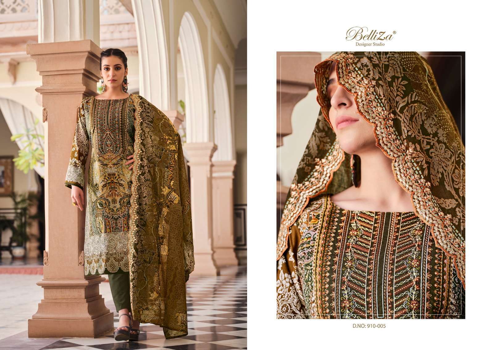 Belliza Guzarish Vol 7 Cotton Digital Printed Latest dress materials in Surat