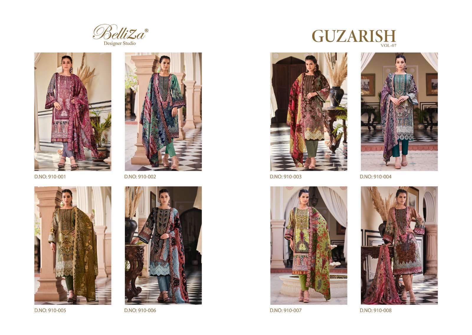 Belliza Guzarish Vol 7 Cotton Digital Printed Latest dress materials in Surat