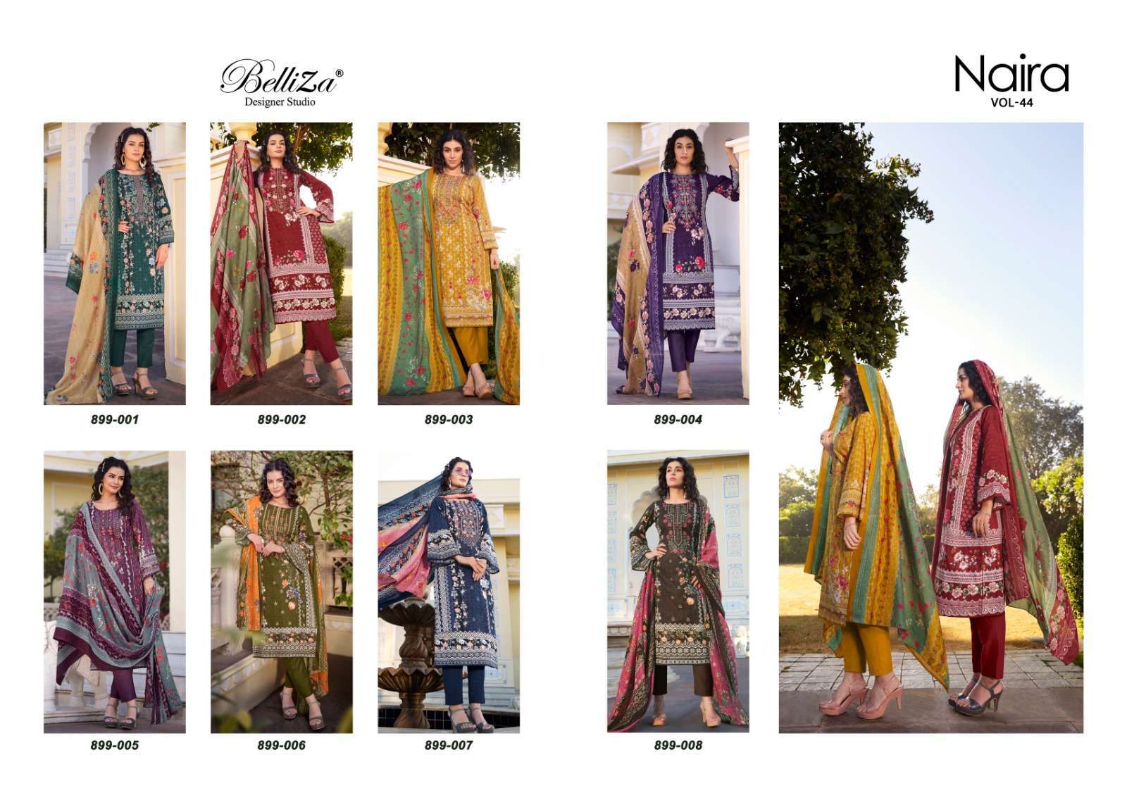 Belliza Naira Vol 44 Premium Designer Dress material wholesale suppliers