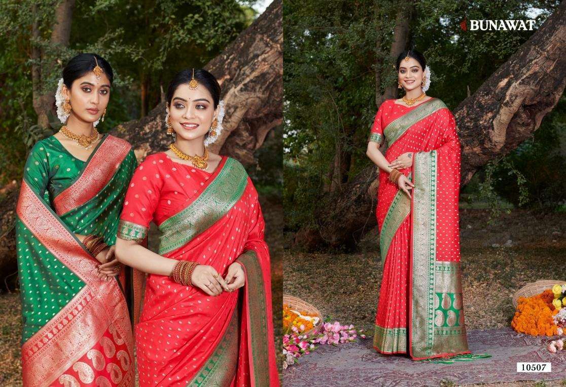 BUNAWAT URVASHI SILK Banarasi Silk Bridal sarees wholesale in mumbai