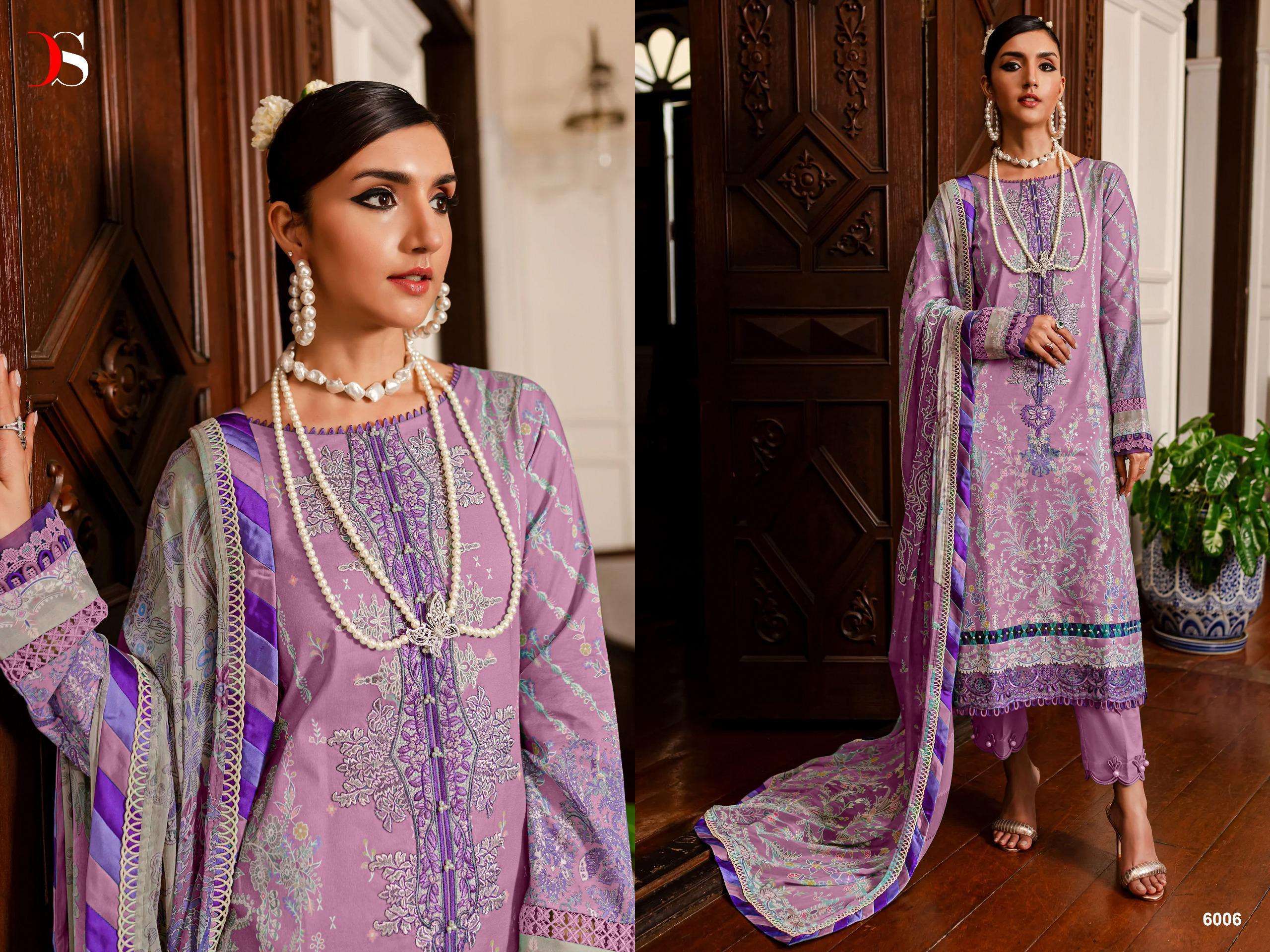 Deepsy Firdous Queens Court 6 Chiffon Dupatta Embroidered salwar kameez wholesale