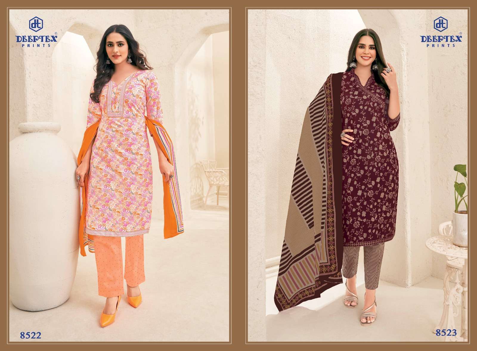 Deeptex Miss India Vol-85  Party wear dress material wholesale