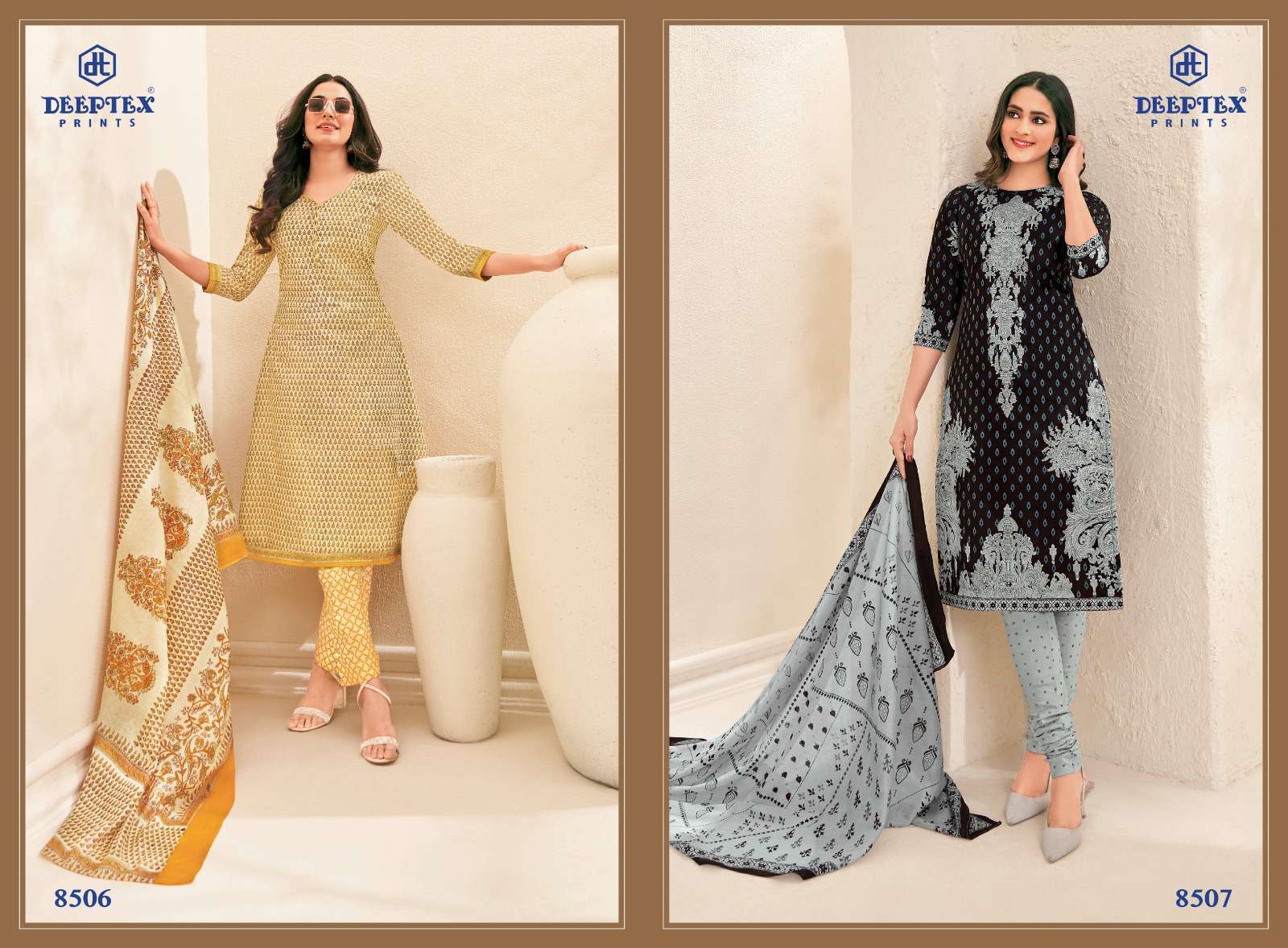 Deeptex Miss India Vol-85  Party wear dress material wholesale